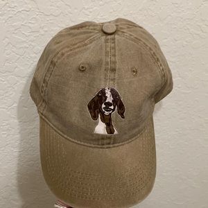 Baseball cap with goat